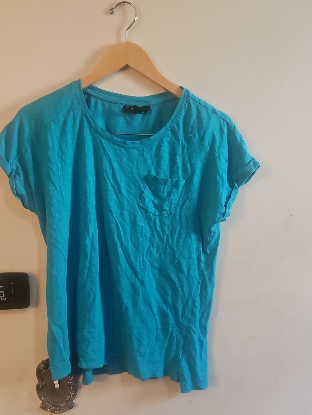 Style & Co. Turquoise Short Sleeve Pocket Tee